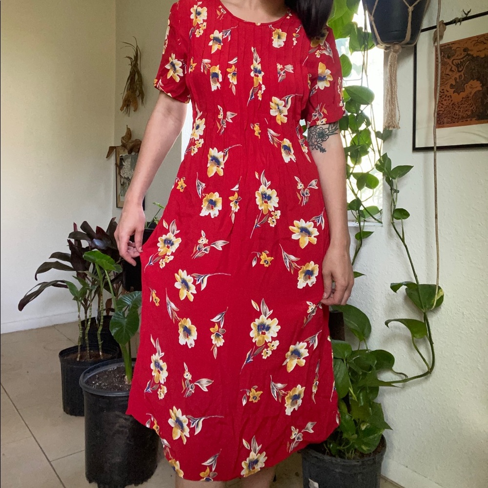 Vintage floral dress - Picture 1 of 10